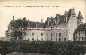 Amboise Chateau southwest facade - Old Postcard