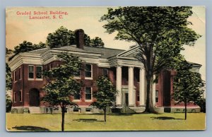 LANCASTER SC GRADED SCHOOL ANTIQUE POSTCARD