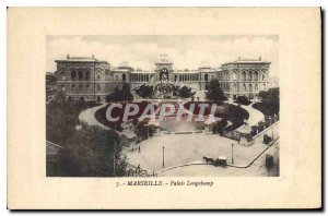 Postcard Old Marseille Longchamp Palace