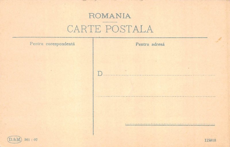 L533 Romania Techirghiol general view vintage postcard