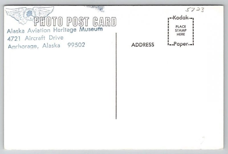 Alaska Bush Pilot Charles Harol Gillam Aviation Heritage Museum Postcard U24