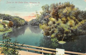 Scene on Cedar River Waterloo, Iowa  