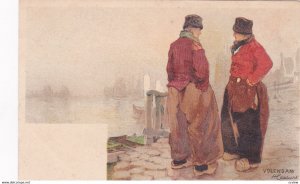 AS: H. Cassiers, Two Men Dressed Alike, Talking, Volendam, Netherlands, 1890-...