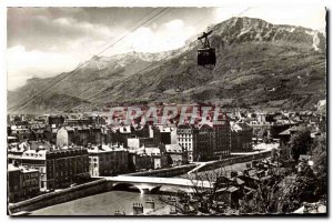 Old Postcard Grenoble and Moucherotte Teleferique