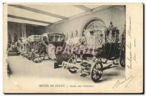 Old Postcard Musee de Cluny Paris Room Cars