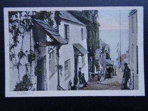 Devon CLOVELLY Street Scene - Old Postcard by Pictorial Stationary Co. 5557