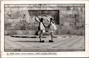 Greece Athens The Unknown Soldier's Grave RPPC C114