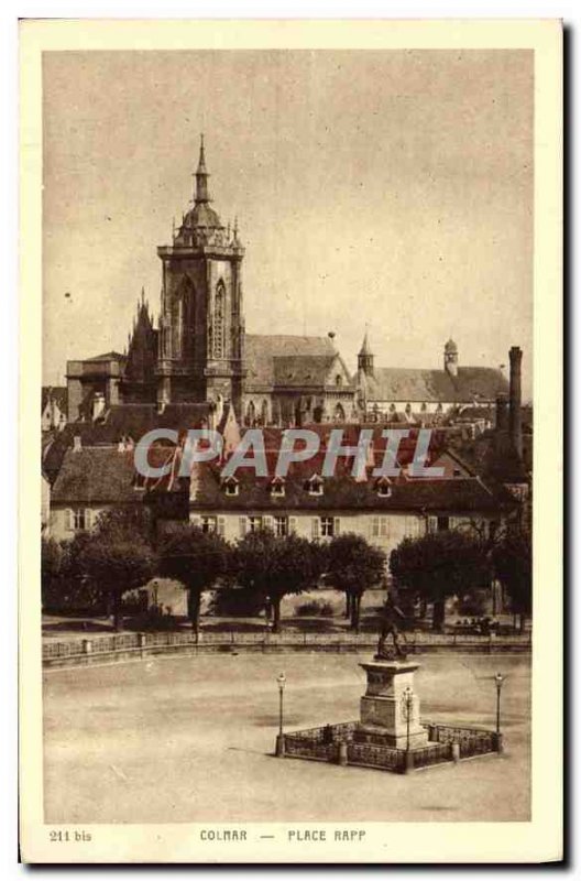 Old Postcard Colmar Place Rapp