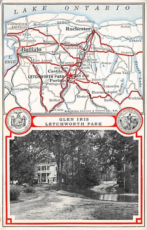 Maps Glen Iris Letchworth Park New York, USA Unused