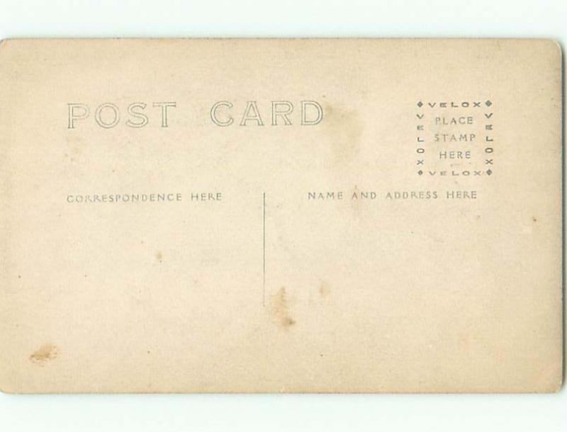 Pre-1917 rppc MAN POSING IN SUIT & TIE & HAT o2367
