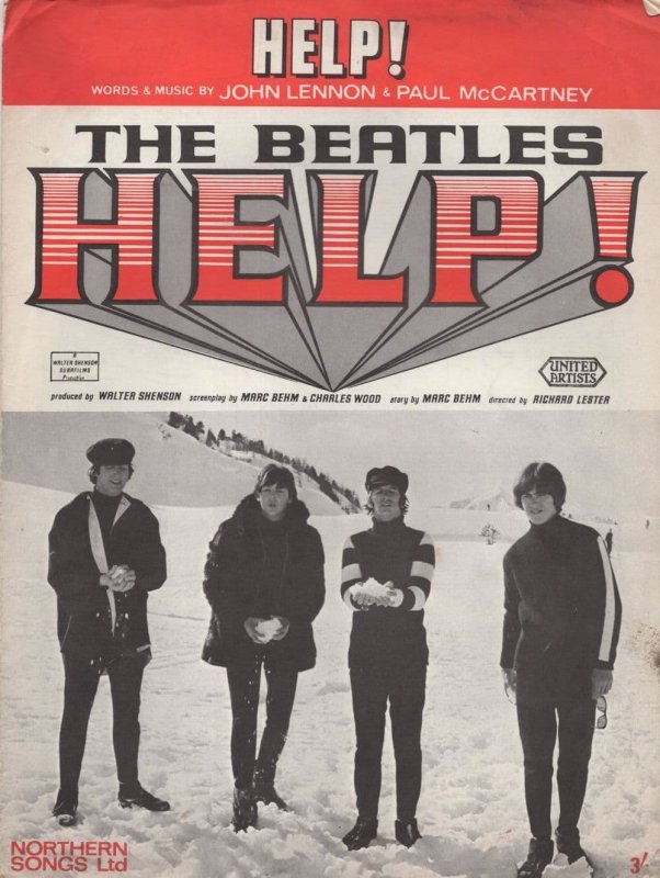 The Beatles Help Film Original Northern Songs Sheet Music