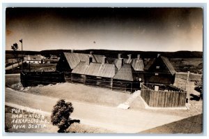 Port Royal Habitation Annapolis Co. Nova Scotia Canada RPPC Photo Postcard