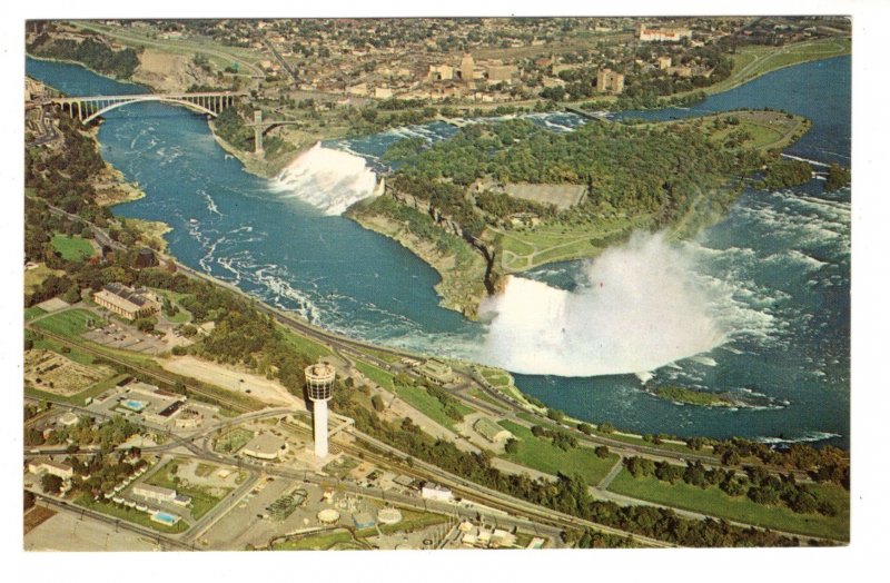 Aerial, Niagara Falls, New York and Ontario