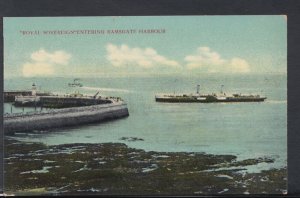 Kent Postcard - Royal Sovereign Entering Ramsgate Harbour     T1229