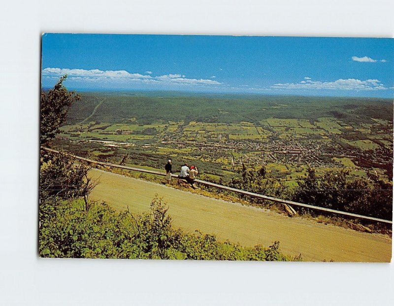 Postcard The Adams View From Mount Greylock Adams Massachusetts USA