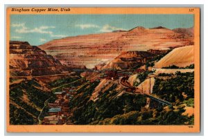 Postcard UT Bingham Copper Mine Utah Vintage Standard View Card
