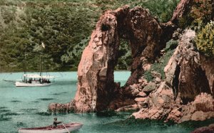 Vintage Postcard Arch Bridge Santa Catalina Island California CA Edward Mitchell