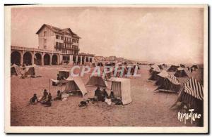 Old Postcard Capbreton Beach