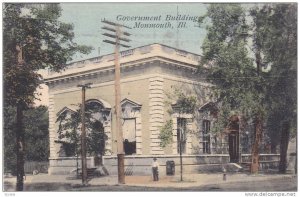 Exterior,  Government Building,  Monmouth,  Illinois,   PU_1909