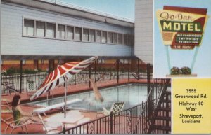 Postcard Jo Dan Motel Shreveport Louisiana LA