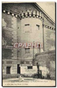 Old Postcard Pont L & # 39Eveque The old prison tower