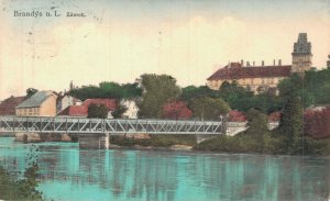 Czech Republic Brandys nad Labem Zámek Vintage Postcard 07.01