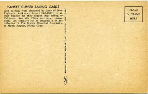 Yankee Clipper Sailing Card Replica Cremorne - New York to San Francisco Voyage