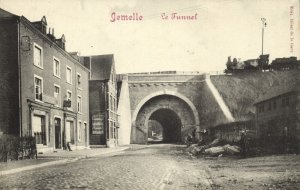 belgium, JEMELLE, Rochefort, Le Tunnel, Steam Train (1910s) Postcard