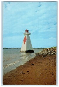 c1950's Lighthouse at Brighton Shore Charlottetown PEI Canada Postcard