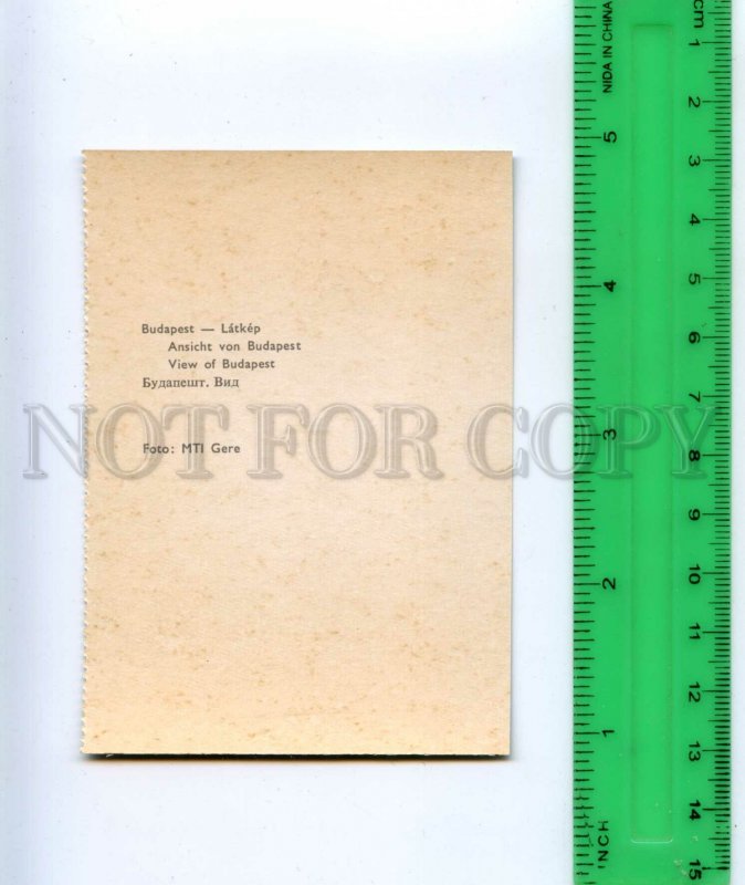 474566 Hungary Budapest miniature postcard