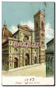 Old Postcard Firenze Santa Maria del Fiore