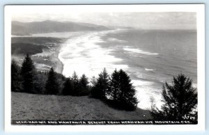 RPPC NEAHKAHNIE and Manzanita Beach, Oregon OR ~ 1948 Tillamook County Postcard