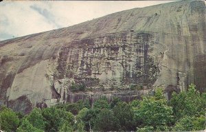 Atlanta GA, Confederate Monument, Stone Mountain, Lee, Davis, Jackson, 1959