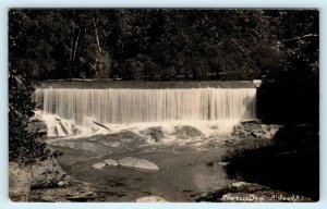 RPPC  ALSTEAD, New Hampshire NH ~ NEWELL'S DAM 1923 Cheshire County Postcard