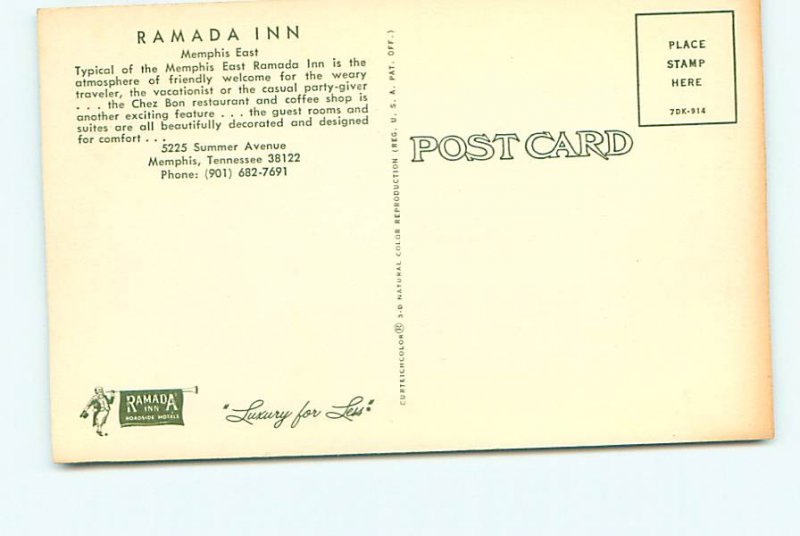 Buy Hotel Postcards Ramada Inn Hotel TN