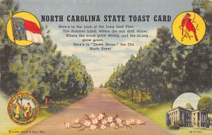 North Carolina State Toast Card Misc, North Carolina NC