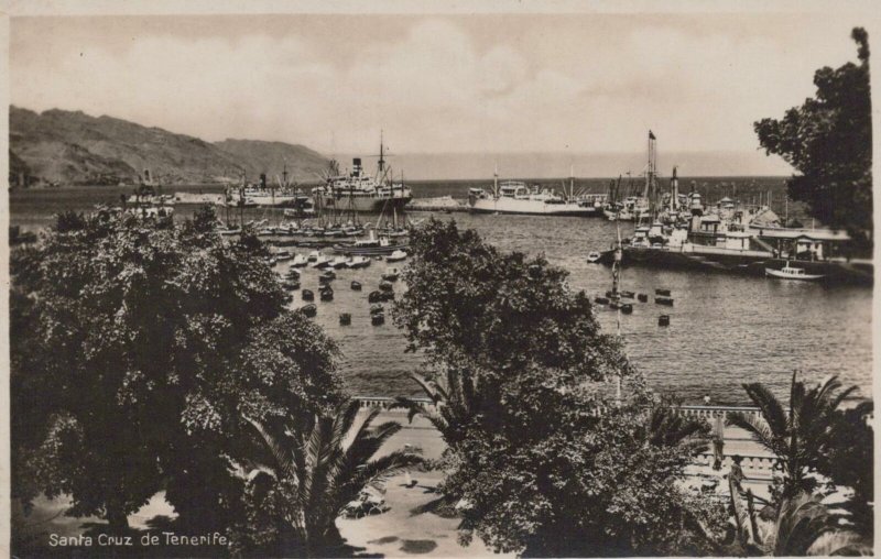 RPPC Postcard Santa Cruz de Tenerife Spain