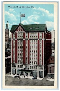 c1910 Wisconsin Hotel Exterior Building Milwaukee Wisconsin WI Vintage Postcard