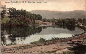 Massachusetts Cheshire Harbor Scene Along Pittsfields Railroad 1907 Rotograph