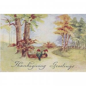 Thanksgiving Greetings From The Farm Holiday Postcard
