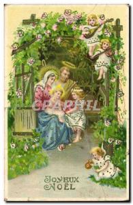 Old Postcard Fantasy Christmas Angels