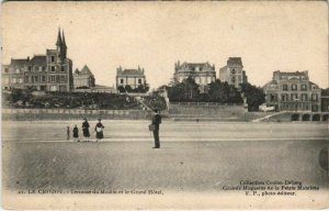 CPA LE CROTOY Terrasse du Moulin et le grand Hotel (19226)