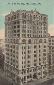 Postcard Betz Building Philadelphia PA