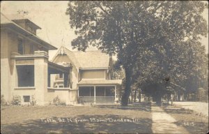 Dundee IL Fifth St. North From Main c1910 CR Childs Real Photo Postcard