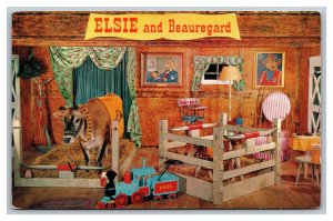 Postcard Advertising Bordon Foods Elsie And Beauregard In Person Train pc2126