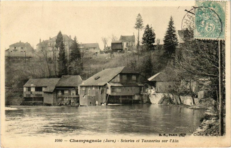 CPA Champagnole- Scieries et Tanneries sur l'Ain FRANCE- (1044291)