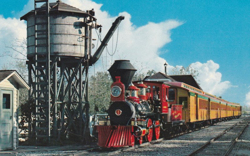 10515 Passenger Train at Frontierland, Disneyland, California 1961