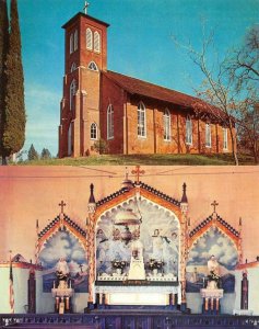 2~Postcards COLUMBIA, California CA  ~ ST ANNE'S CATHOLIC CHURCH & INTERIOR