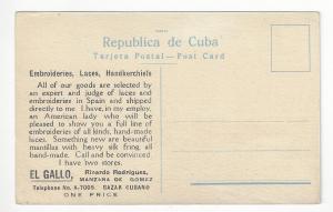 Early 1900s Caribbean Ad Postcard - Havana: Road To Morro Castle -See Rev (AL11)