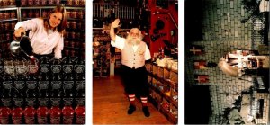 3~4X6 Postcards MA, South Deerfield YANKEE CANDLE COMPANY Staff~XMAS Elf~Castle